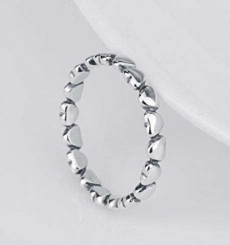 925er Sterling Silber Herzring