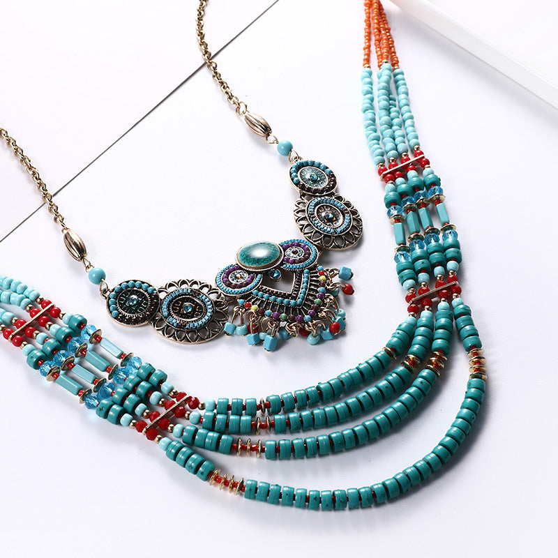Neue Halskette Boho Anhänger für Frauen 60cm Halskette Ethno Schmuck als Freundschaftsgeschenk Bijoux Dropshipping Collier Accessoires