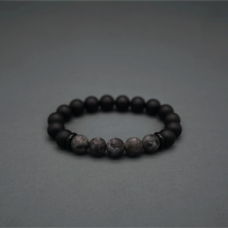 Fashion Gray Stone Zen Bracelet For Women