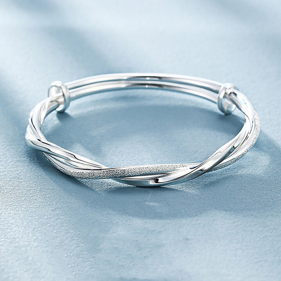 Mobius Silver-plated Bracelet Female Twist Fashion