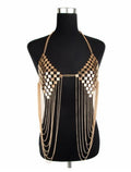 Women's Hot Metal Bra Chain Tassel Body Chain