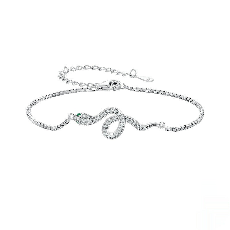 Armband Sterling Silber S925 Weißgold plattiert Armband