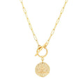 Medaillon Mond Stern Anhänger Minimalistische Halskette Schmuck