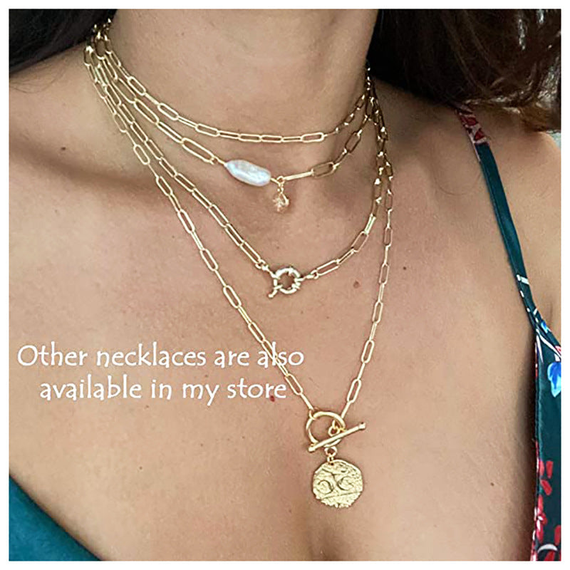 Medallion Moon Star Pendant Minimalist Necklace Jewelry
