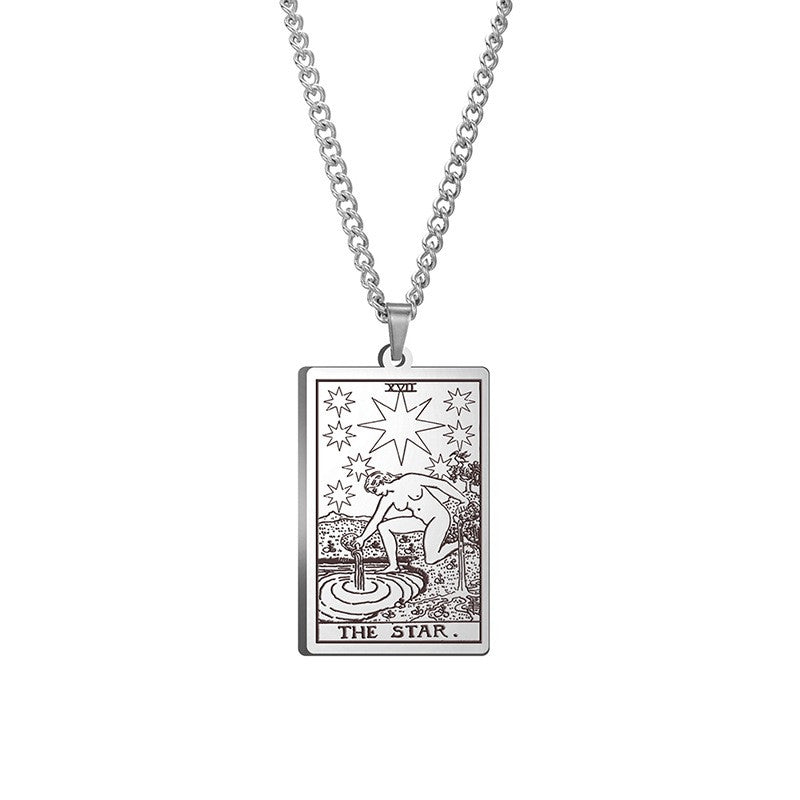 Tarot Hexe Tarot Weihwasser Edelstahlkette