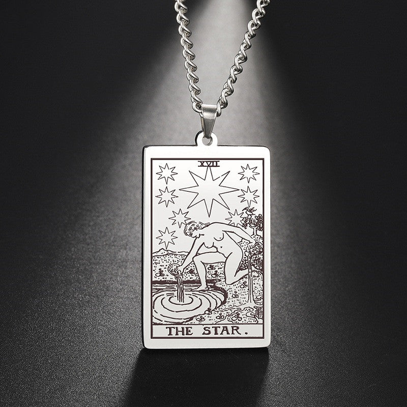 Tarot Hexe Tarot Weihwasser Edelstahlkette