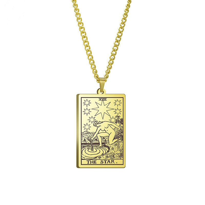Tarot Hexe Tarot Weihwasser Edelstahlkette