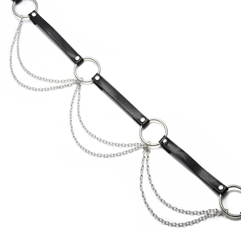 Correas de cadena, joyería de cintura, arnés corporal, accesorio de moda, sexy, rave, para mujeres y chicas