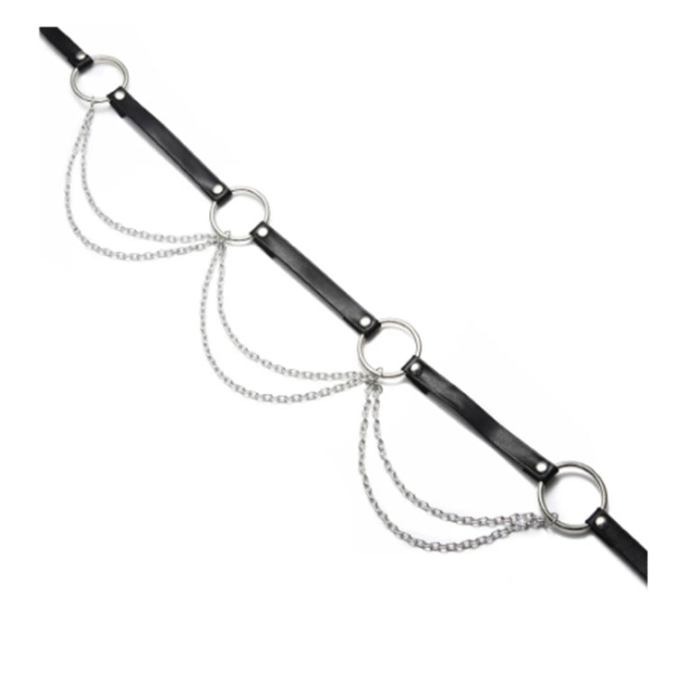 Correas de cadena, joyería de cintura, arnés corporal, accesorio de moda, sexy, rave, para mujeres y chicas