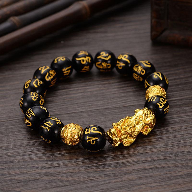 Armband Retro Sechs-Zeichen-Mantra Perlen Armband Armband