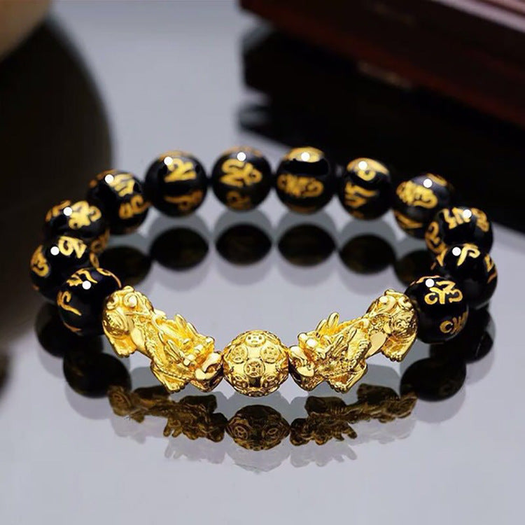 Armband Retro Sechs-Zeichen-Mantra Perlen Armband Armband