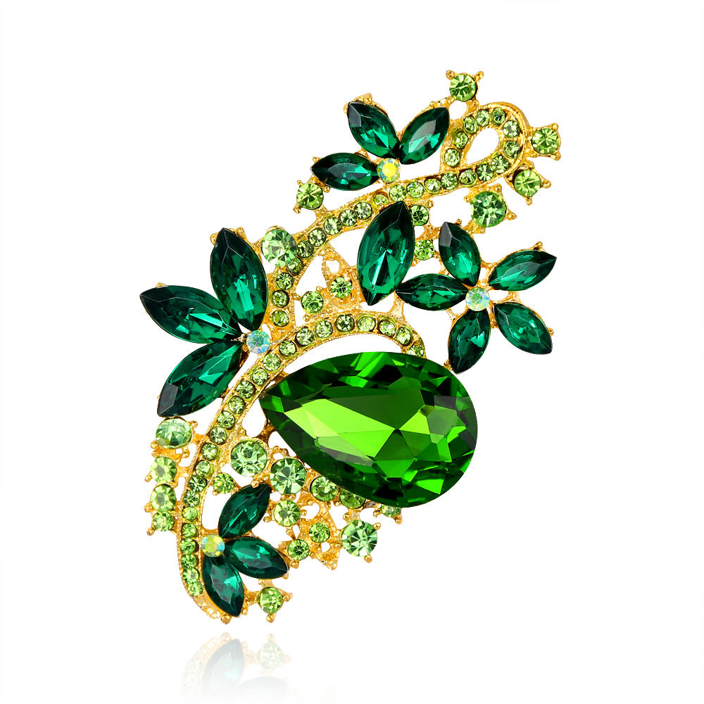 Rhinestone Brooch Acrylic Glass Brooch Pin Clothing Brooch