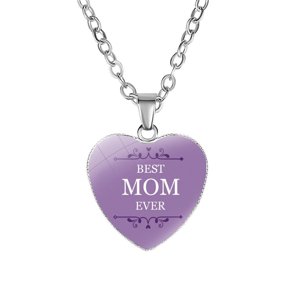 Muttertagsgeschenk Mama Herzanhänger Halskette