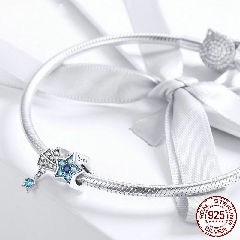 Diy Blue Devil's Eyes Armband Perlen Schmuck