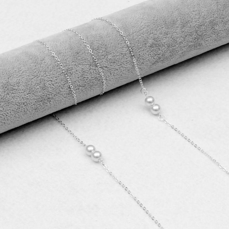 Cadena Simple para Gafas de Hombre, Colgante de Cuello, Cadena de Cuerda Retro de Moda