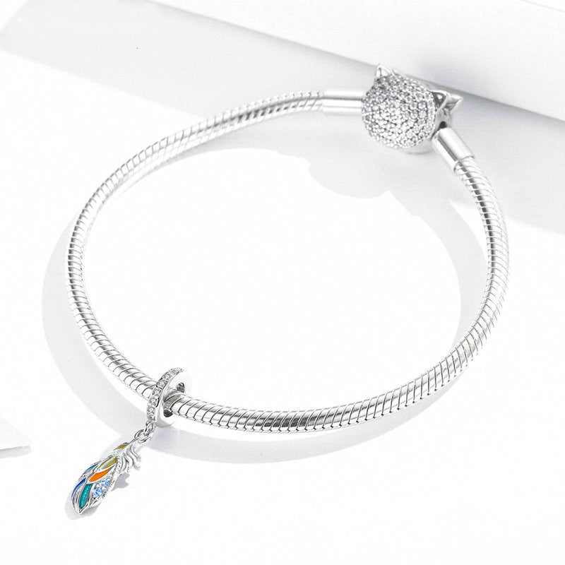 Perlen DIY Armband Zubehör Emaille Feder