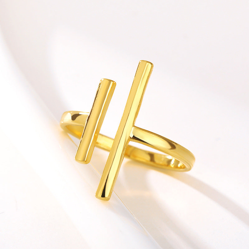 Barren-Ring Schlichter Ring Edelstahl Damenring