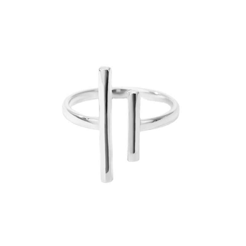 Barren-Ring Schlichter Ring Edelstahl Damenring