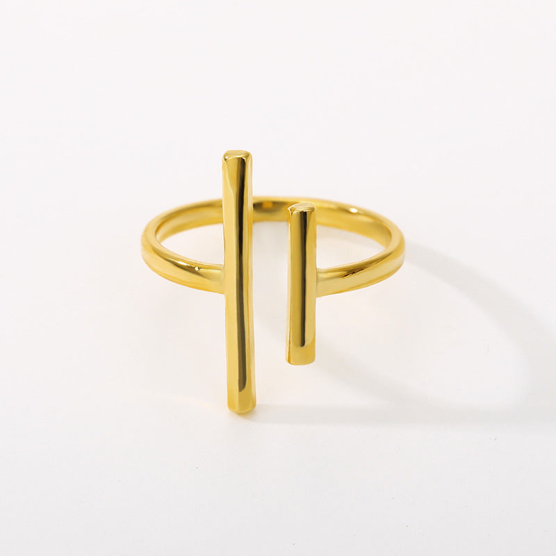Barren-Ring Schlichter Ring Edelstahl Damenring
