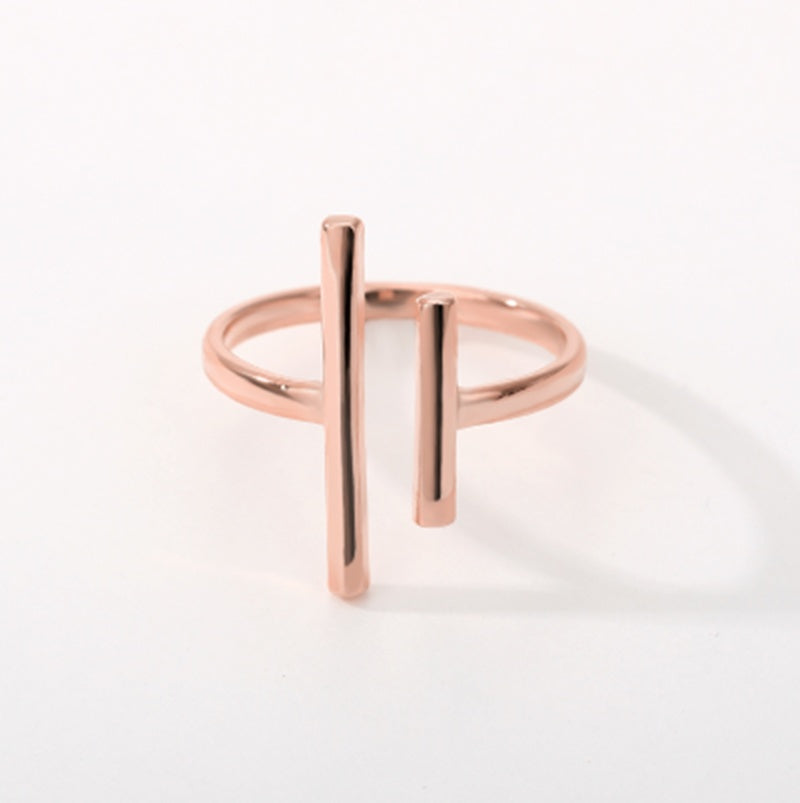 Barren-Ring Schlichter Ring Edelstahl Damenring