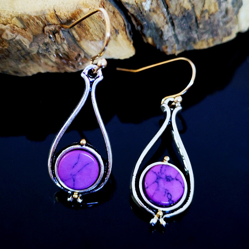 Pendientes de cristal de moda de nueva llegada para mujeres y niñas, pendientes colgantes vintage, joyería de boda al por mayor