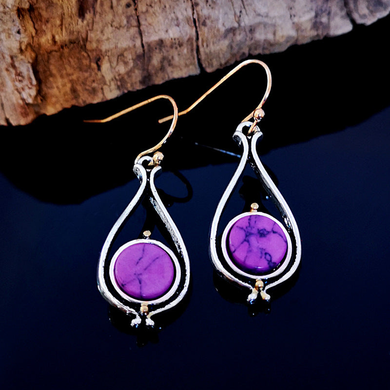 Pendientes de cristal de moda de nueva llegada para mujeres y niñas, pendientes colgantes vintage, joyería de boda al por mayor