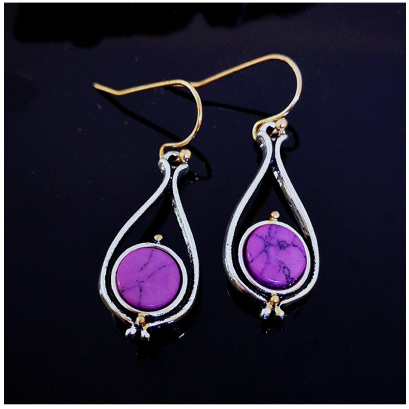 Pendientes de cristal de moda de nueva llegada para mujeres y niñas, pendientes colgantes vintage, joyería de boda al por mayor