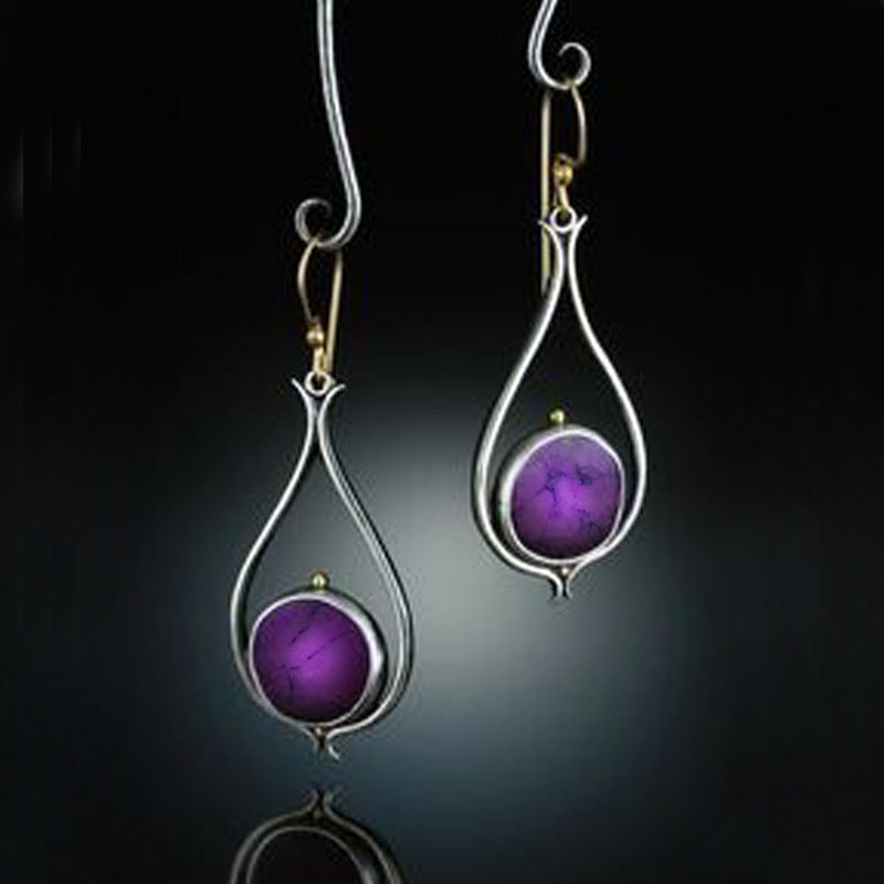 Pendientes de cristal de moda de nueva llegada para mujeres y niñas, pendientes colgantes vintage, joyería de boda al por mayor