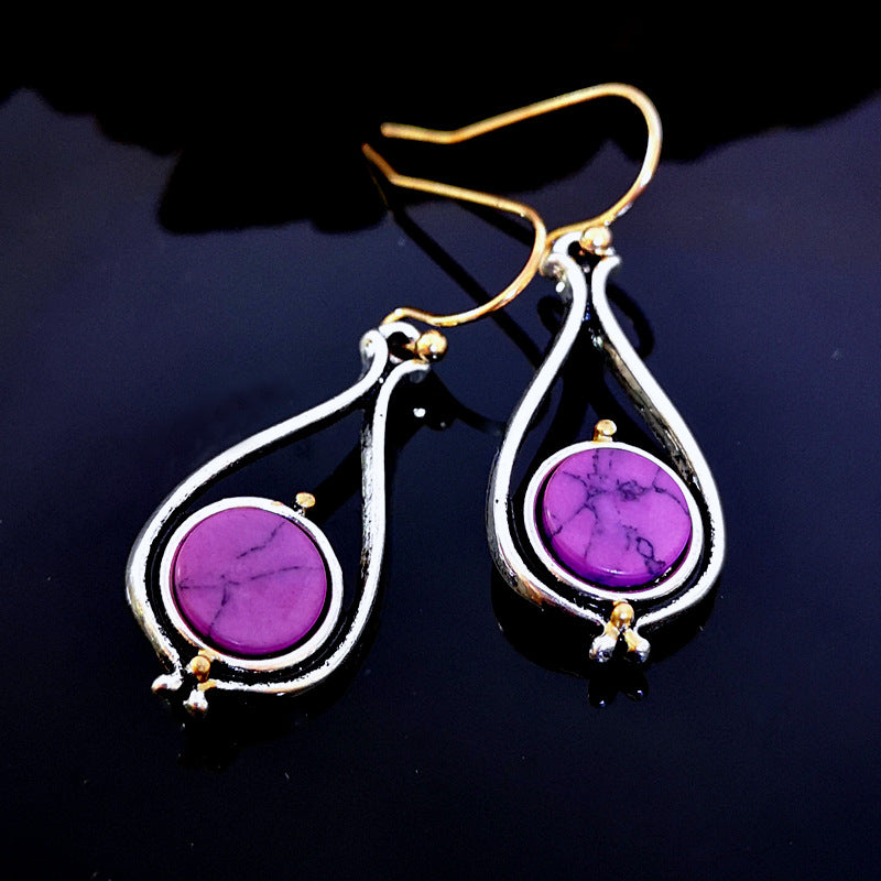 Pendientes de cristal de moda de nueva llegada para mujeres y niñas, pendientes colgantes vintage, joyería de boda al por mayor
