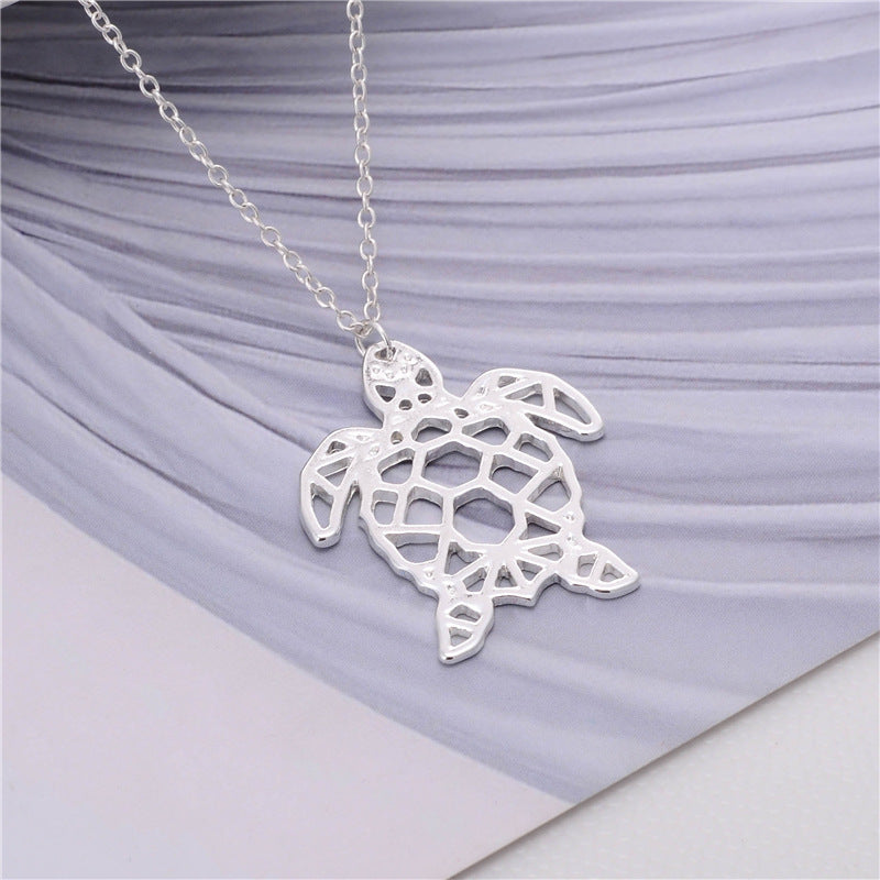 Collar hueco de tortuga, joyería de personalidad popular