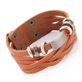 Herrenarmbänder Armreifen mehrlagiges geflochtenes Armband Herren