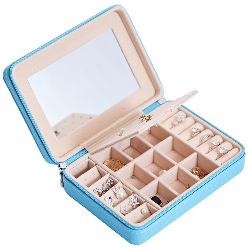 Multifunktionale Schmuckaufbewahrungsbox für Ohrstecker, Ohrringe, Ringe