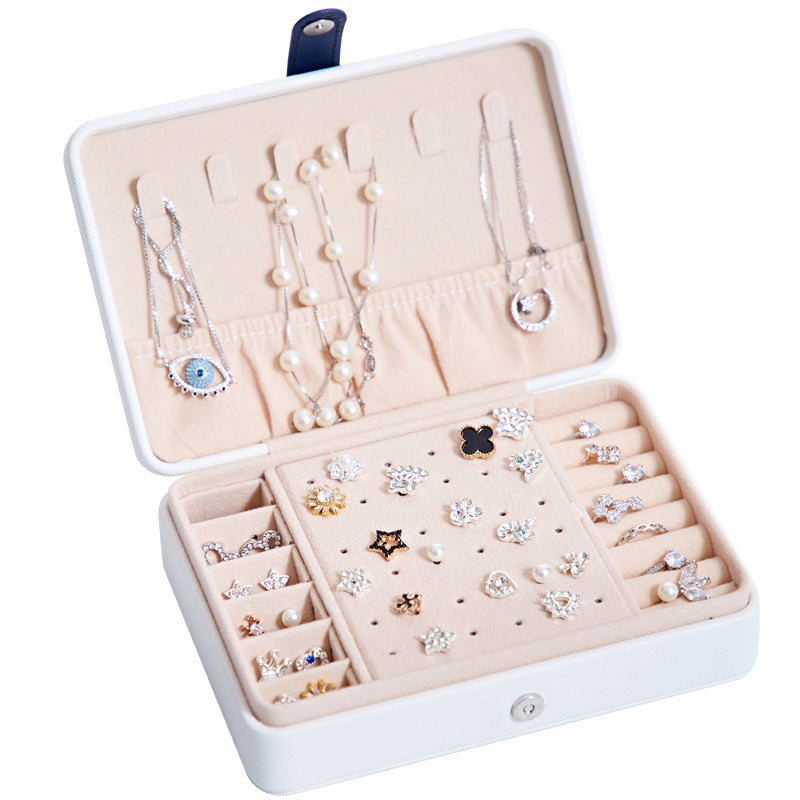Multifunktionale Schmuckaufbewahrungsbox für Ohrstecker, Ohrringe, Ringe