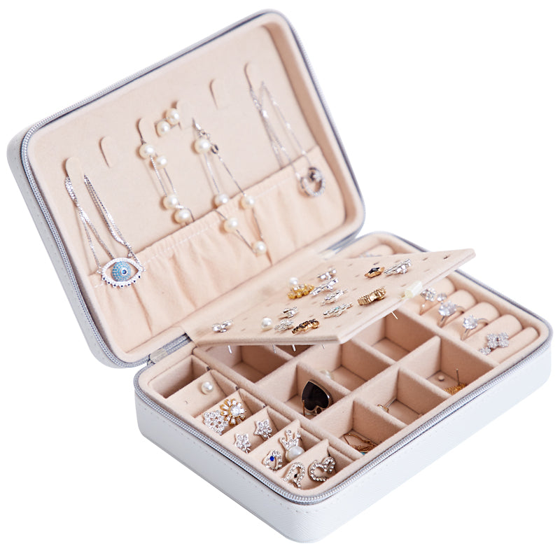 Multifunktionale Schmuckaufbewahrungsbox für Ohrstecker, Ohrringe, Ringe