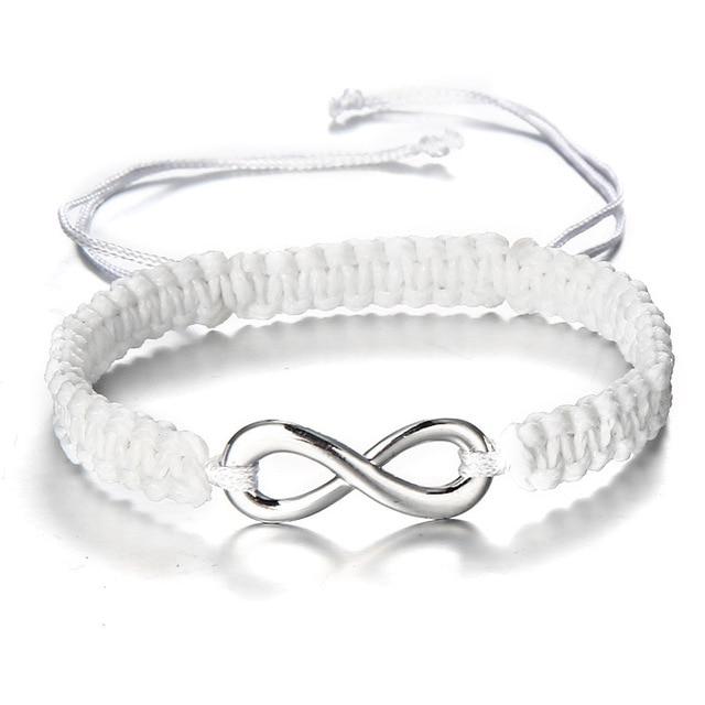 Pulseras tejidas a mano para parejas, regalo para novias, pulsera de joyería para mujer