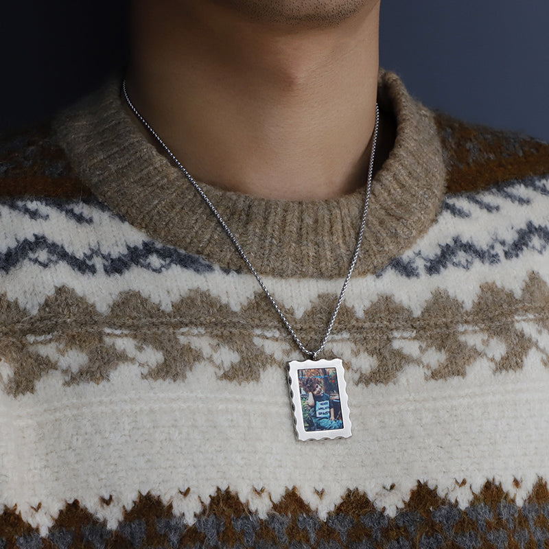 Personalisiertes Geschenk Kundenspezifische Foto-Halskette