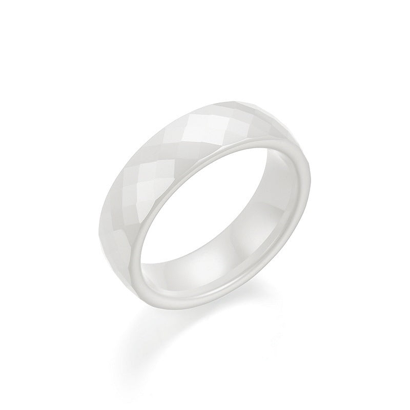 Mode Diamant facettenreich Herren- und Damenringe Koreanischer Stil Beliebte Partnerringe