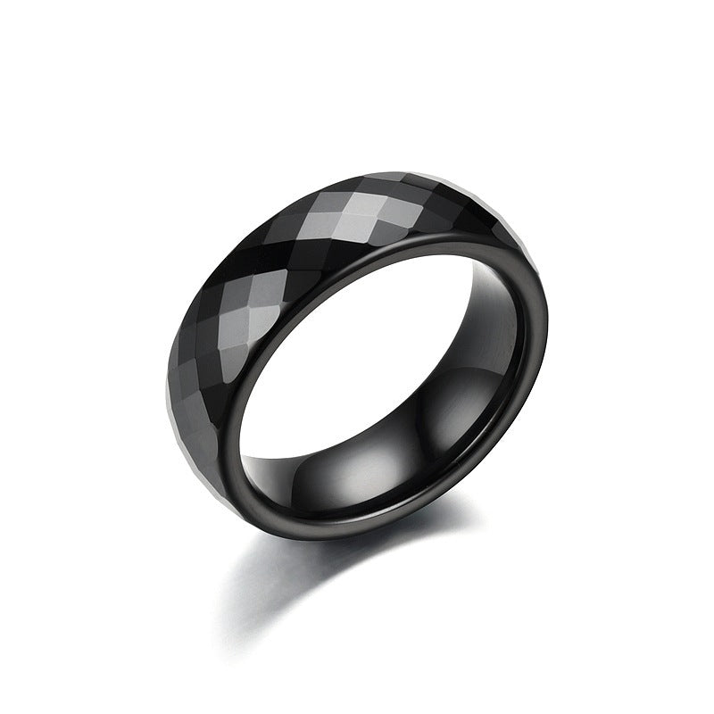 Mode Diamant facettenreich Herren- und Damenringe Koreanischer Stil Beliebte Partnerringe