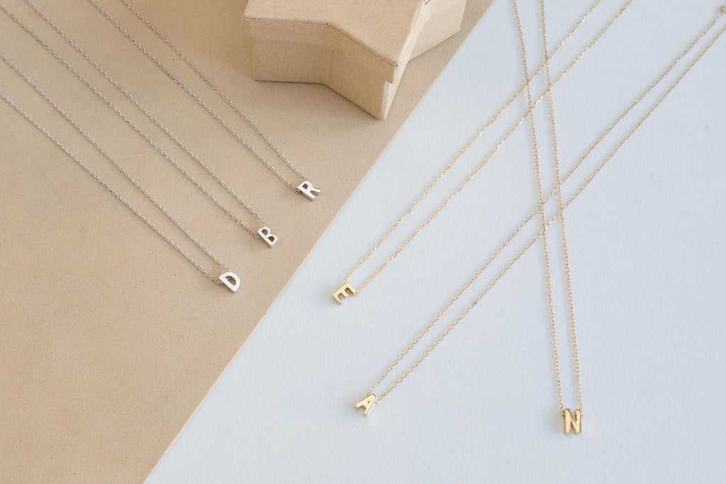 Simple Letter Chain 26 Letter Necklace