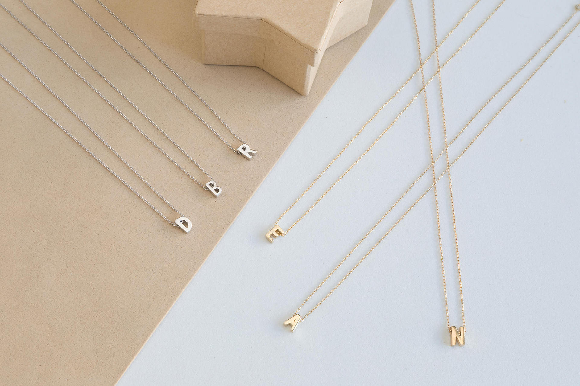 Simple Letter Chain 26 Letter Necklace
