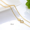 S925 Silver Necklace Gold Plated Chain Necklace Clavicle Chain Gold Color Gold Necklace