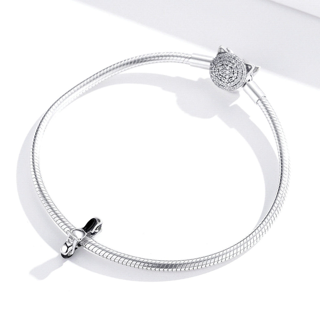 925er Sterling Silber Perlenarmband DIY Perlenkette Anhänger 925 Silber Zubehör