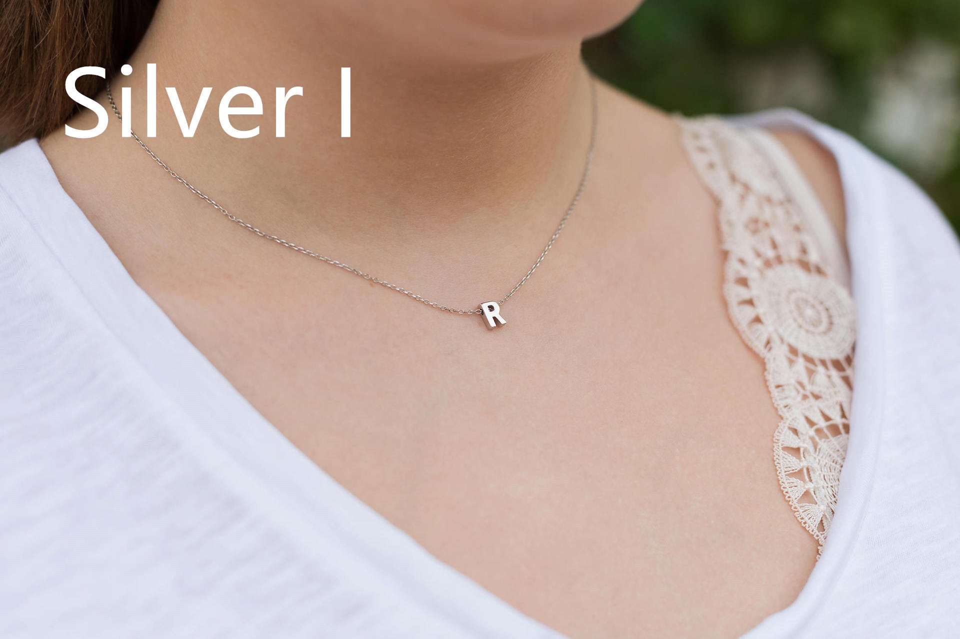 Simple Letter Chain 26 Letter Necklace