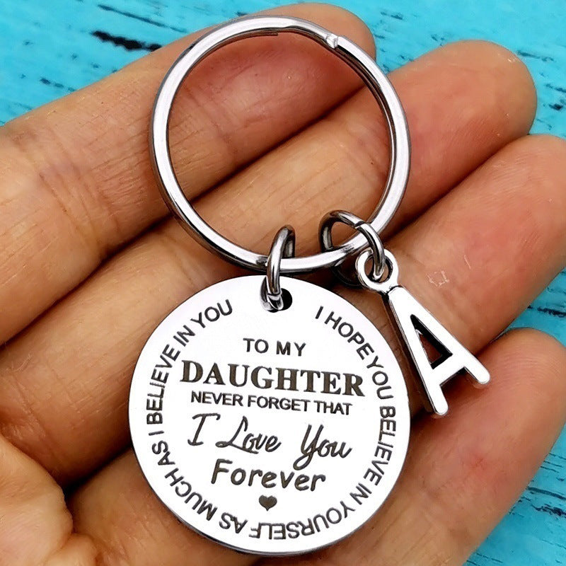 Llavero inspirador con 26 letras para regalo de graduación