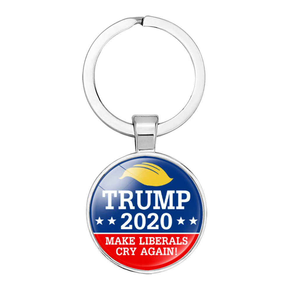 Llavero Colgante de Gema de Tiempo Electoral de Trump