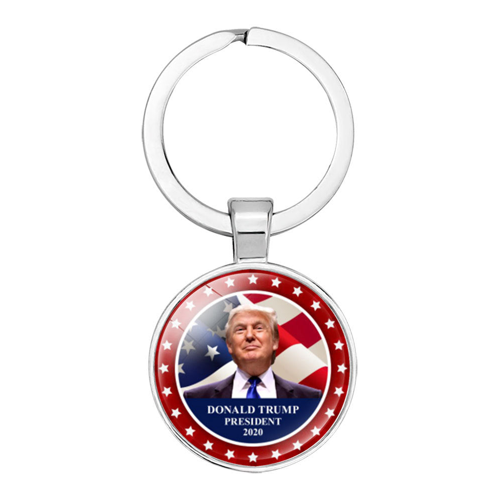 Llavero Colgante de Gema de Tiempo Electoral de Trump