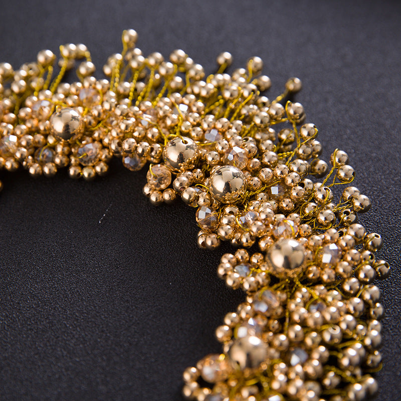 Koreanische Brauthaarschmuck, Perlenhaarreifen, Haarbänder, Haarschmuckblumen, Hochzeitsschmuck, Blumen, Hochzeitsschmuck