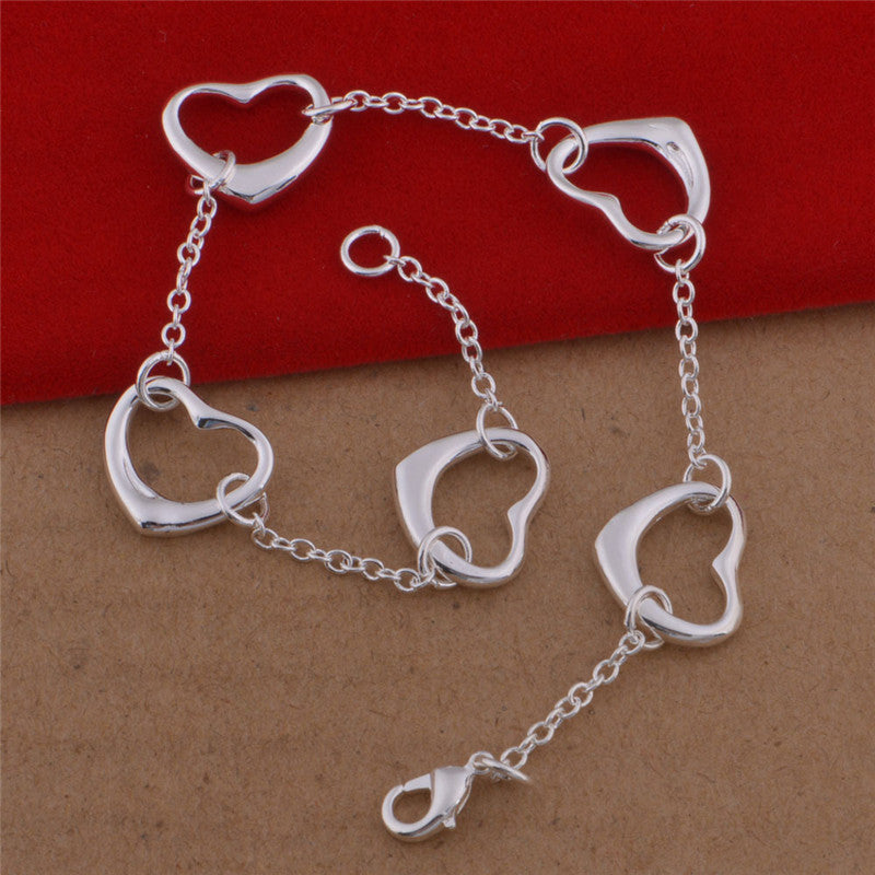Jewelry 925 Sterling Silver Plated Necklace Bracelet Earring Jewelry