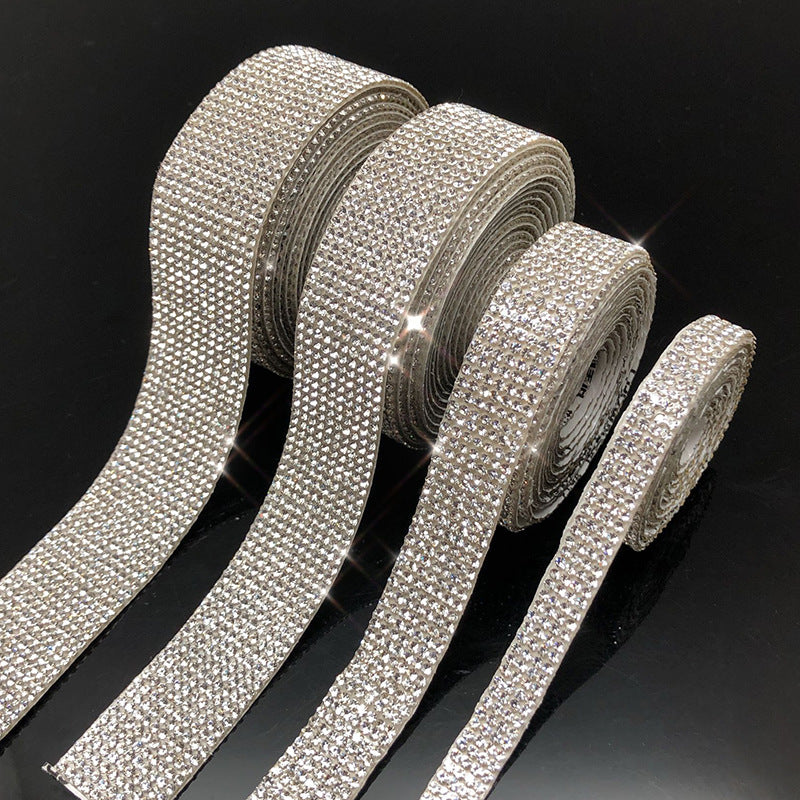 Strassgürtel und Taillenband DIY Rückenkleber Heißbohren