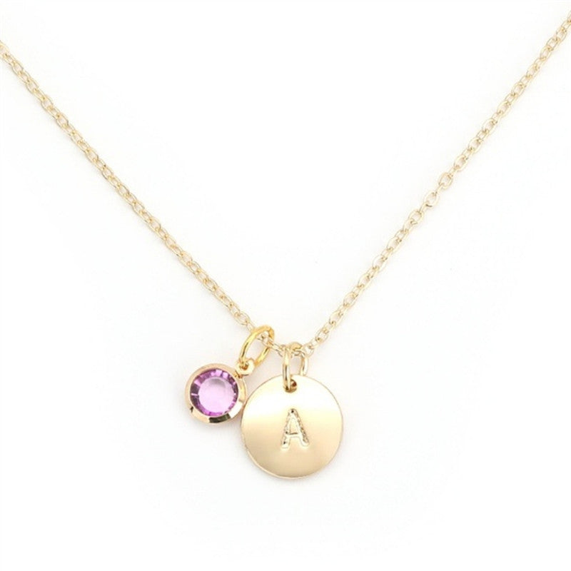 Kreativer Schmuck 26 englische Alphabet-Halsketten